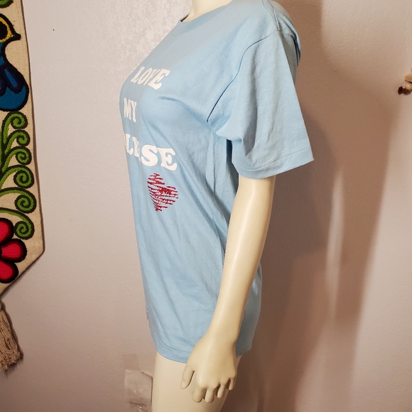 Vintage 80s Anvil Maltese Blue Tshirt - Picture 8 of 10